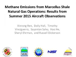 Methane Emissions from Marcellus Shale Natural Gas Operations