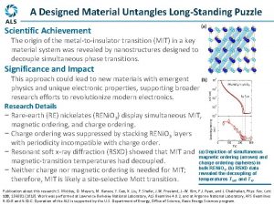 A Designed Material Untangles LongStanding Puzzle Scientific Achievement