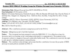 November 2014 doc IEEE 802 15 14 0622