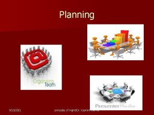 Planning 9132021 principles of mgmtDr Kaamini sharma Planning