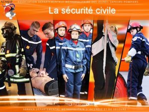 La scurit civile ADMJSP ple numrisation 2016 La