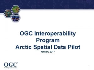 OGC Interoperability Program Arctic Spatial Data Pilot January
