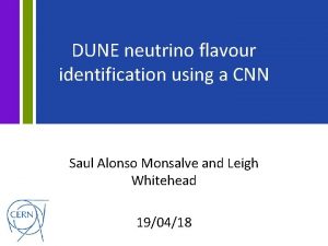 DUNE neutrino flavour identification using a CNN Saul