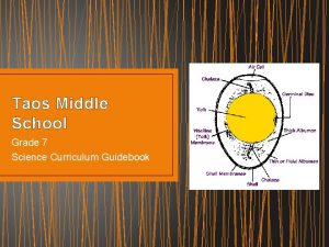 Taos Middle School Grade 7 Science Curriculum Guidebook