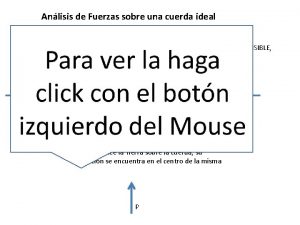 Anlisis de Fuerzas sobre una cuerda ideal Una