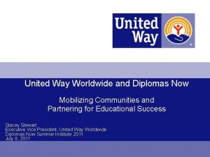 United Way Worldwide and Diplomas Now Mobilizing Communities