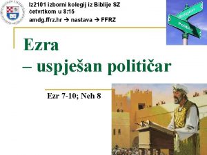 Iz 2101 izborni kolegij iz Biblije SZ etvrtkom