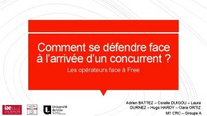 Comment se dfendre face larrive dun concurrent Les