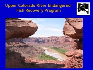 Upper Colorado River Endangered Fish Recovery Program Upper