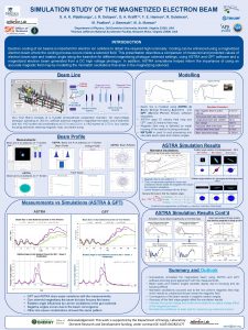 SIMULATION STUDY OF THE MAGNETIZED ELECTRON BEAM S