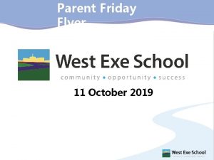 Parent Friday Flyer 11 October 2019 Mental Health