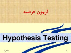 Two Sample TTest Independent Samples Test 7 22