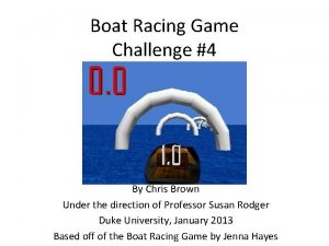 Boat Racing Game Challenge 4 By Chris Brown