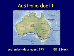 Australi deel 1 septemberdecember 1993 Elli Henk Australi