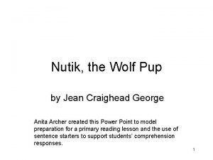 Nutik the Wolf Pup by Jean Craighead George