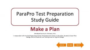 Para Pro Test Preparation Study Guide Make a