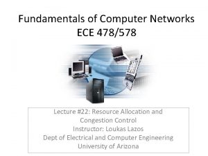 Fundamentals of Computer Networks ECE 478578 Lecture 22