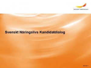 Svenskt Nringslivs Kandidatdialog 2021 09 13 Bakgrundsvariabler Partitillhrighet