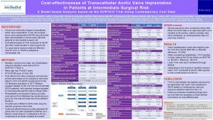 Costeffectiveness of Transcatheter Aortic Valve Implantation in Patients
