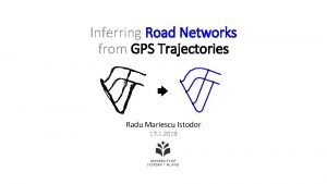Inferring Road Networks from GPS Trajectories Radu Mariescu