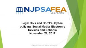 Legal Dos and Donts Cyberbullying Social Media Electronic