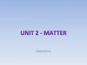 Chemistry CHEMICAL CHANGES In a chemical change a