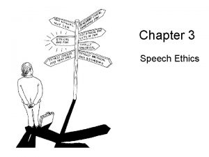 Chapter 3 Speech Ethics Speech Ethics Introduction Ethics
