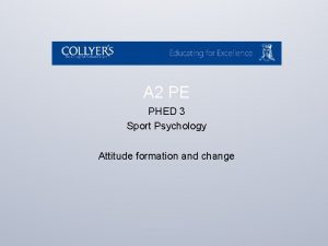 A 2 PE PHED 3 Sport Psychology Attitude
