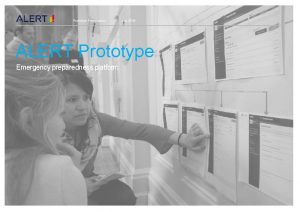 Prototype Presentation July 2016 ALERT Prototype Emergency preparedness