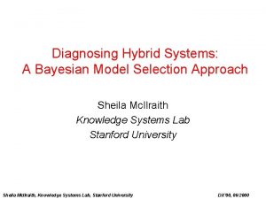 Diagnosing Hybrid Systems A Bayesian Model Selection Approach