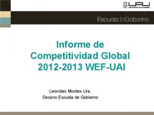 Informe de Competitividad Global 2012 2013 WEFUAI Leonidas