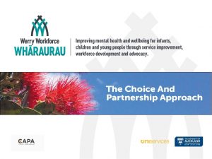 The Choice and Partnership Approach CAPA was developed