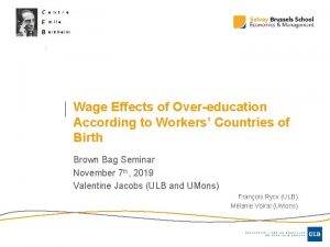 Wage Effects of Overeducation According to Workers Countries