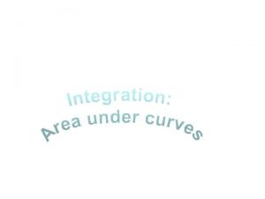 Areas under curves KUS objectives BAT use integration
