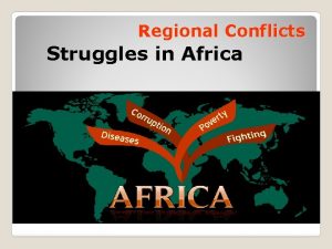 Regional Conflicts Struggles in Africa Decolonization has been