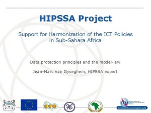 HIPSSA Project Support for Harmonization of the ICT