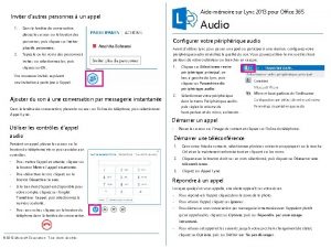 Aidemmoire sur Lync 2013 pour Office 365 Inviter