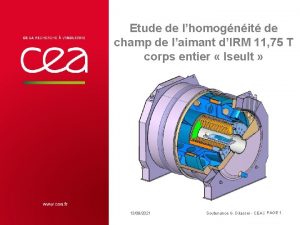 Etude de lhomognit de champ de laimant dIRM