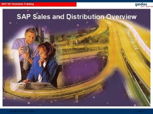 SAP SD Overview Training SAP Sales and Distribution