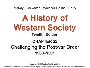 Mc Kay Crowston WiesnerHanks Perry A History of