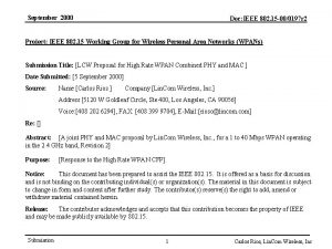 September 2000 Doc IEEE 802 15 000197 r