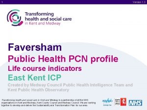 1 Version 1 3 Faversham Public Health PCN