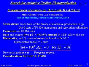 Search for exclusive Upsilon Photoproduction measurement of exclusive