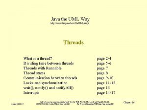 Java the UML Way http www tisip noJava