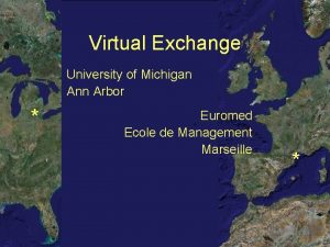 Virtual Exchange University of Michigan Ann Arbor Euromed