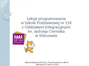 Lekcje programowania w Szkole Podstawowej nr 114 z