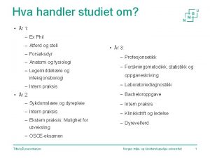 Hva handler studiet om r 1 Ex Phil