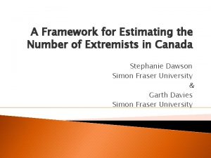 A Framework for Estimating the Number of Extremists