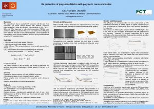 UV protection of polyamide fabrics with polymeric nanocomposites