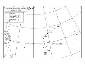 30 TROPICAL CYCLONE TRACKS JANUARY 2005 TS STS